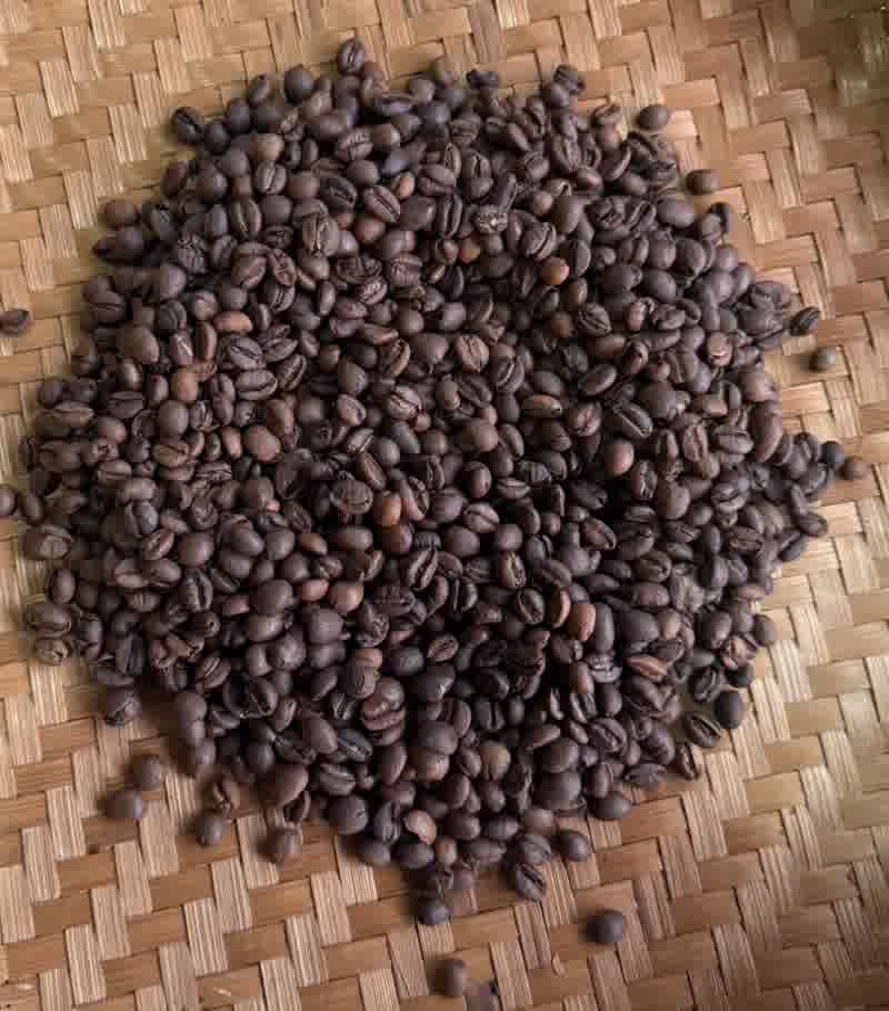 Biji kopi Excelsa hasil roast